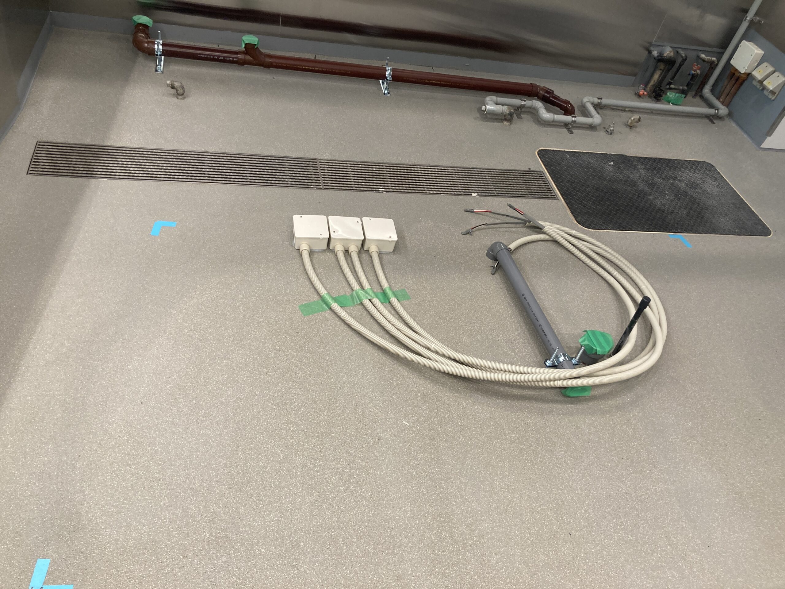 厨房床を改修した際の工事